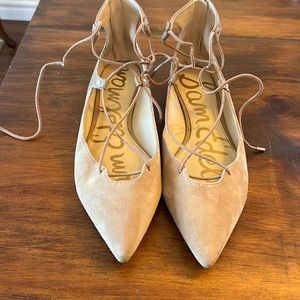 Sam Edelman Suede Lace up Flats